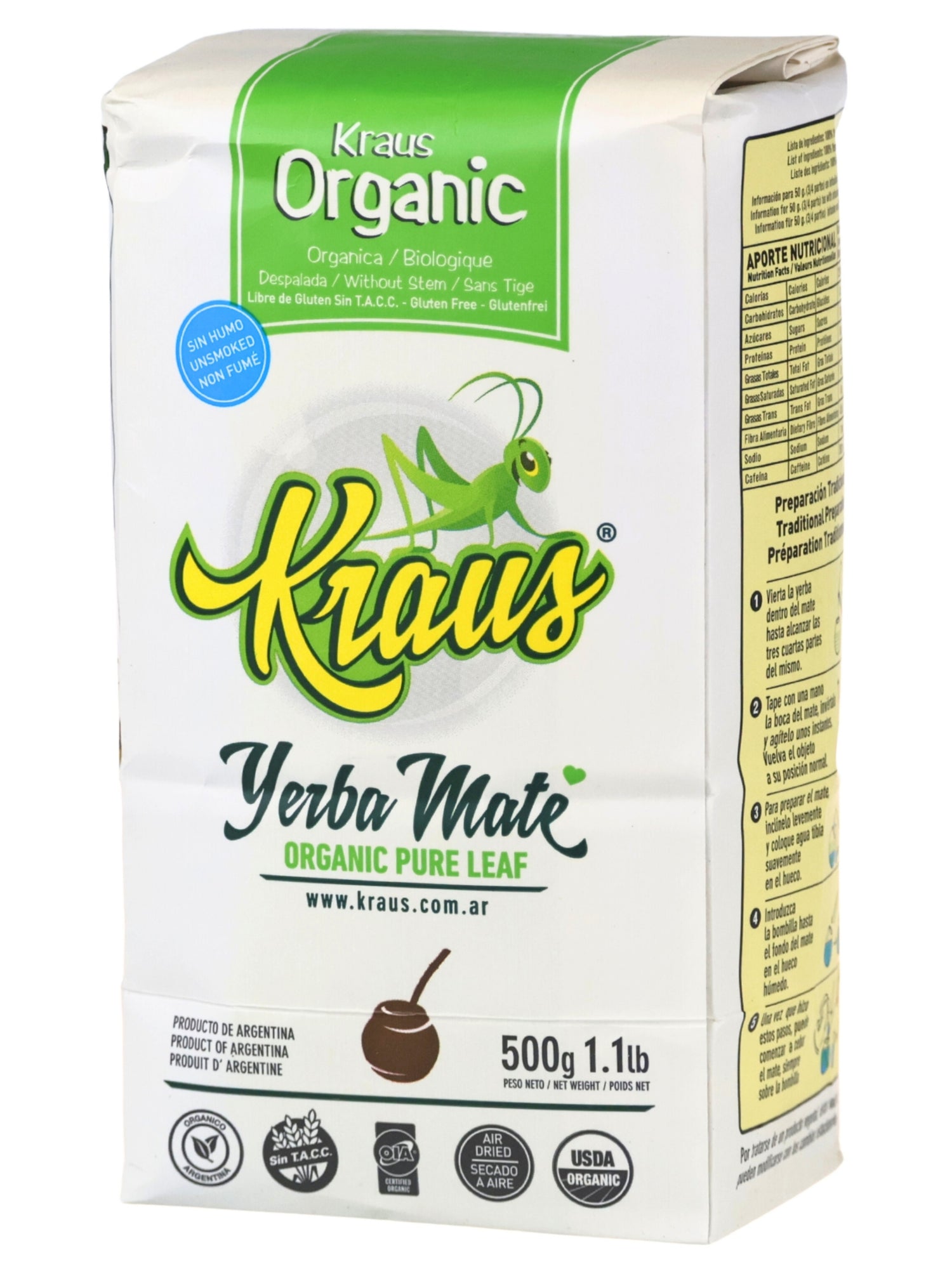 Kraus Organica (yerba biologique)